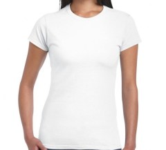 Majica bijela ženska Gildan Soft style 